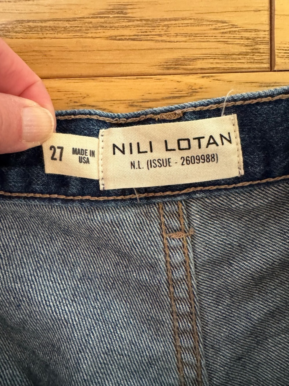 Nili Lotan Shon Jeans Bedford Wash Size 27 - Picture 8 of 9